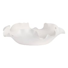 White Nicole Ceramic Decorative Bowl