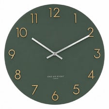 Olive Green Katelyn Silent Wall Clock