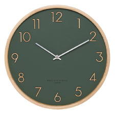 Olive Green Scarlett Silent Wall Clock
