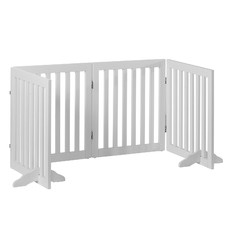 4 Panel Wooden Freestanding Dog Gate