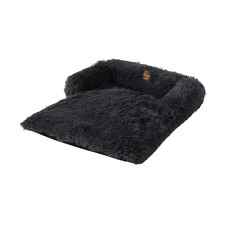 Charcoal Shaggy Faux Fur Pet Sofa Bed