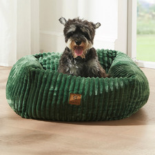 Ascher Plush Corduroy Square Dog Bed