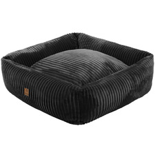 Ascher Plush Corduroy Square Dog Bed