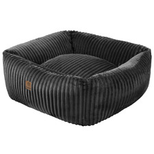 Ascher Plush Corduroy Square Dog Bed
