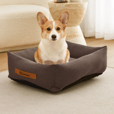 Brody Linen-Look Dog Bed