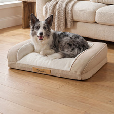 Camden Cotton & Jute Rectangular Dog Bed