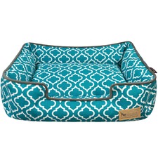 Teal Moroccan Lounge Pet Bed