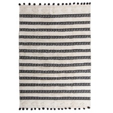 Black Pom Pom Matisse Tufted Rug