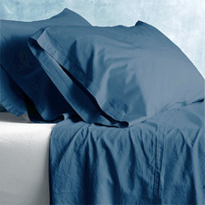 Solid Cotton Double Sheet Set