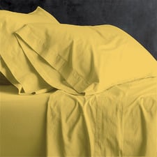 Solid Cotton Double Sheet Set