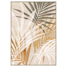 Tropical Palms Framed Canvas Wall Art