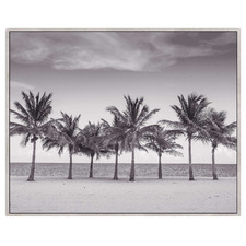 Palm Party Framed Canvas Wall Art