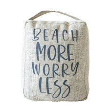Beach More, Worry Less Weighted Doorstop