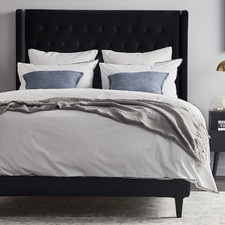 Stamford Winged Chesterfield Velvet Queen Bedhead