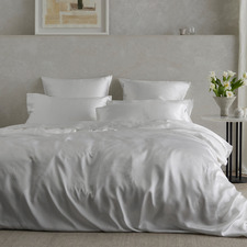 White Hypnos Mulberry Silk Quilt Cover Set