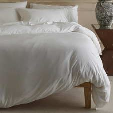 White Aetius Organic Bamboo Quilt Cover Set
