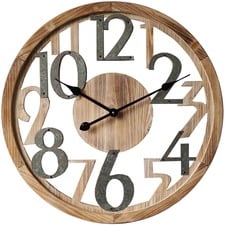 60cm Industrial Floating Wall Clock