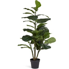 120cm Potted Faux Fiddle Leaf Fig Tree