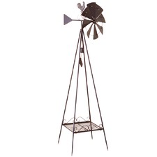 Weather Vane with Windmill & Bell