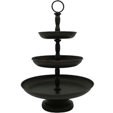 Black Three Tier Metal Stand