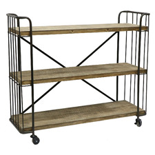 Chic Industrial 3 Tier Drinks Trolley