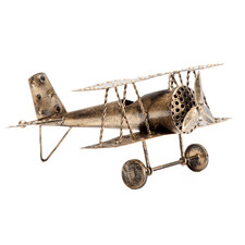 Antique Gold Aeroplane Figurine