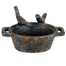 Black Vintage Metal Bird Feeder