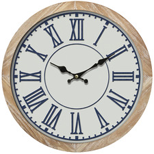 60cm Blue & Grey Hamptons Wall Clock