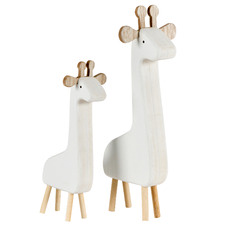 2 Piece Mother & Child Giraffe Ornament Set