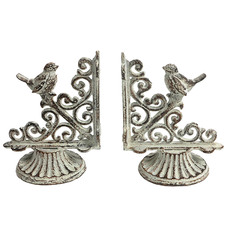 French Provincial Bird Metal Bookends (Set of 2)