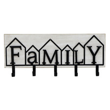 5 Hook Family Wall Hanger
