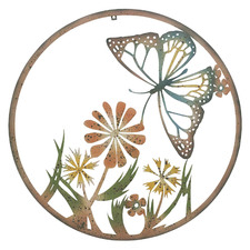 Butterfly Laser-Cut Metal Wall Accent