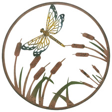 Dragonfly Laser-Cut Metal Wall Accent