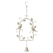 French Provincial Birds Iron Hanging Bell