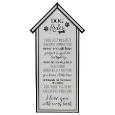 Dog Rules Iron Wall Plaque