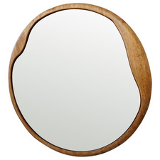60cm Mid-Century Style Round Wall Mirror
