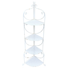 Martinique 4 Tier Iron Corner Plant Stand