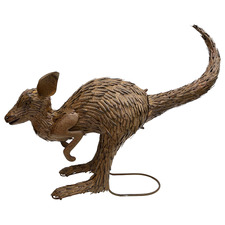 Rust Hopping Kangaroo Garden Statue