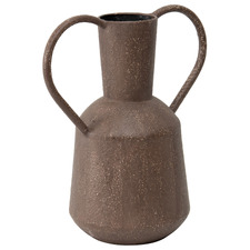 Artisan Hand-Painted Vase with Handles