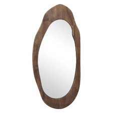 William Mid-Century Style Asymmetrical Wall Mirror