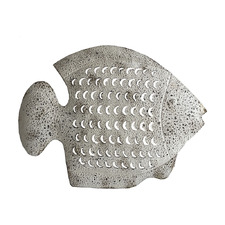 Clarion Iron Fish with Scale Wall Ornament