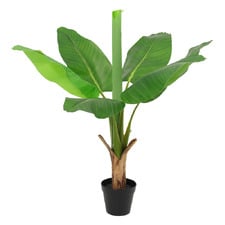 90cm Potted Faux Banana Tree