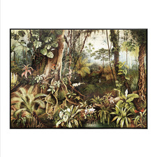Vintage Jungle Canvas Wall Art