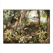 Vintage Jungle Canvas Wall Art