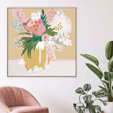 Varuna Bouquet Framed Canvas Wall Art