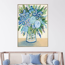 Blue Bunch Canvas Wall Art