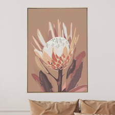 Chestnut Protea Canvas Wall Art