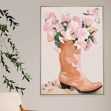 Cowgirl Bouquet Canvas Wall Art