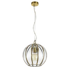 Brass Narjran 1 Light Metal Pendant