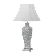 77.5cm Grey Imperium Ceramic Table Lamp